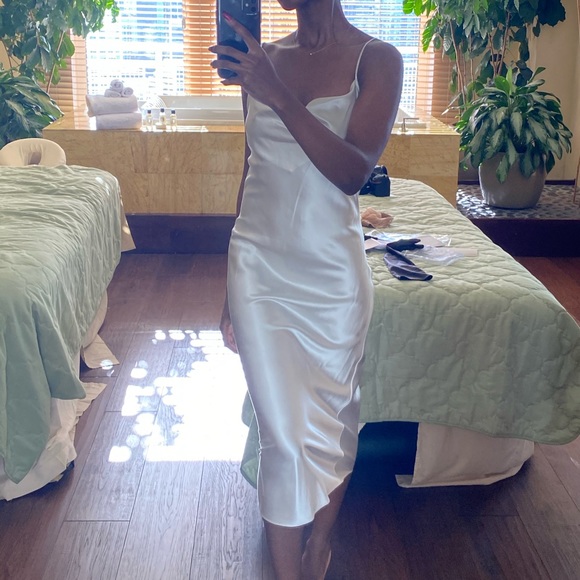 Fleur du Mal • silk cowl neck slip dress • XS - Picture 5 of 5